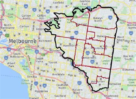 boroondara council map|boroondara heritage map.
